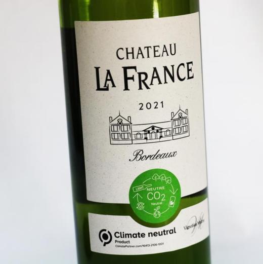 法兰西古生态特酿干白2021Chateau La France Cuvée Neutre Carbon Bordeaux 商品图2
