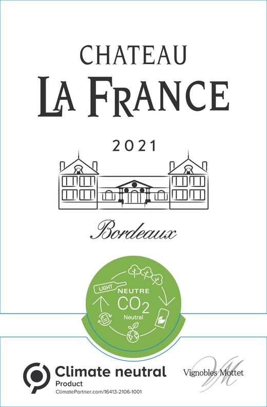 法兰西古生态特酿干白2021Chateau La France Cuvée Neutre Carbon Bordeaux 商品图1