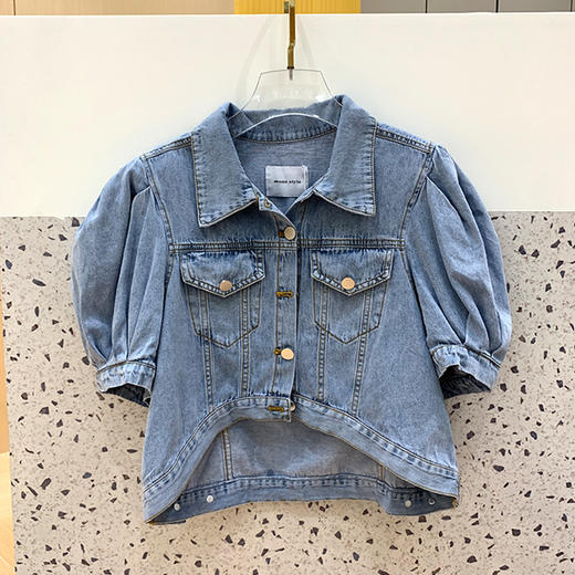 【服饰鞋包】显瘦短款牛仔外套女夏季薄款2022年新款潮ins超火短袖小香风上衣 商品图4