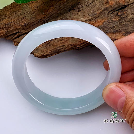派瑞翡翠 翡翠手镯 糯种 紫色 飘花 商品图4