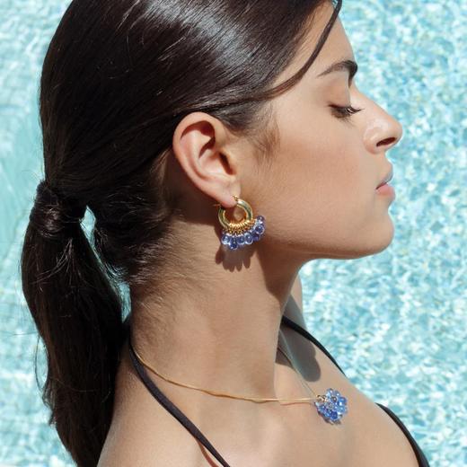 北京仓｜Annele-Wavy Baby-淡蓝色 耳环［芬兰设计师］ 商品图3