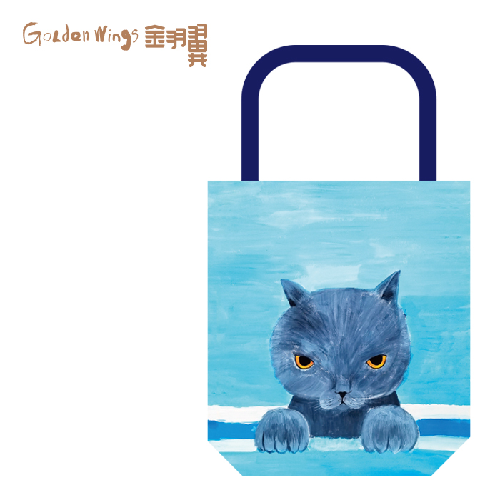 托特包 环保袋 购物袋 帆布袋 2款可选 金羽翼残障儿童手绘原创画衍生品