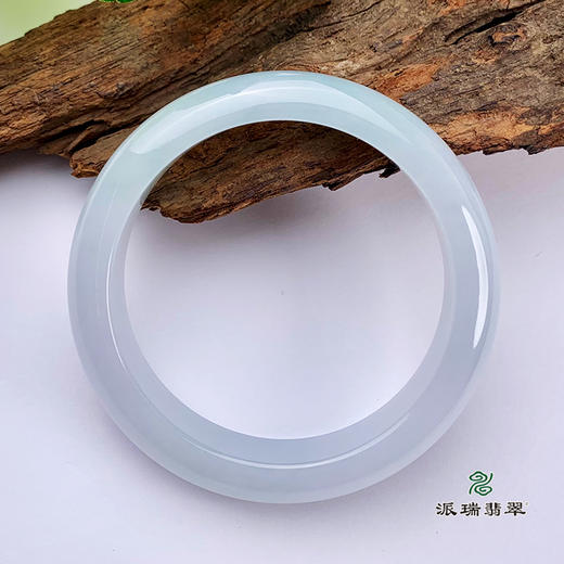 派瑞翡翠 翡翠手镯 糯种 紫色 飘花 商品图3