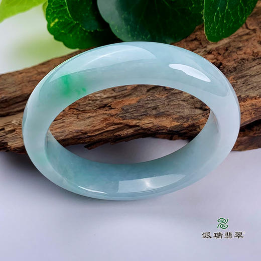 派瑞翡翠 翡翠手镯 糯种 绿色 商品图0