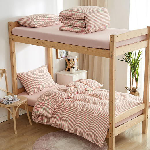 【学生三件套】格纹学生全棉三件套学生床品男生女生0.9M/1.0M/1.2M床 商品图14