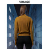 VIMAGE纬漫纪秋季新款时尚高领简约纯色两件套针织衫上衣V1801414 商品缩略图6