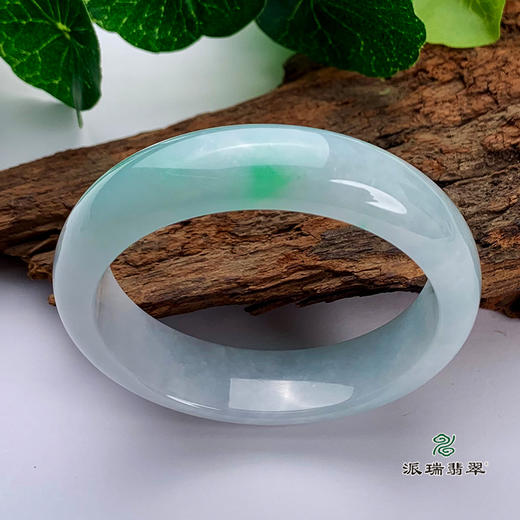 派瑞翡翠 翡翠手镯 糯种 绿色 商品图0