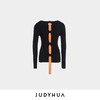 JUDYHUA 背拼接绳设计针织上衣 商品缩略图2