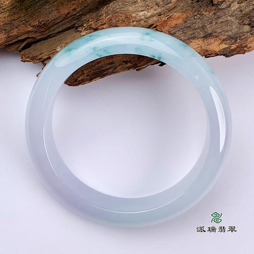 派瑞翡翠 翡翠手镯 糯种 飘花 商品图5