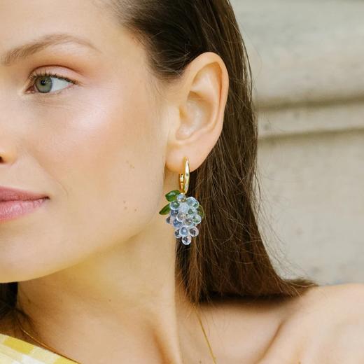 北京仓｜Annele-Blueberry-蓝莓 果冻 耳环［芬兰设计师］ 商品图0