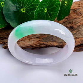 派瑞翡翠 翡翠手镯 糯种 紫色 飘翠