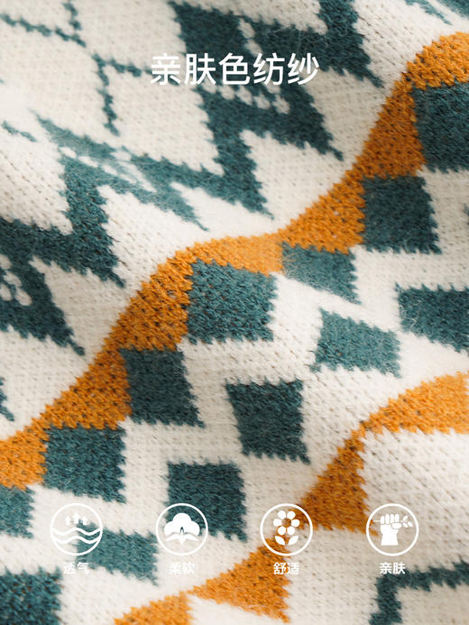 OLrain法式浅绿色菱格马甲背心女早秋2022年新款复古气质百搭上衣 商品图2