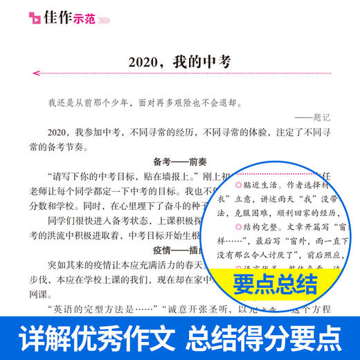 (仓发) 2020年中考作文特辑 深度解析2020年中考作文题 预测2021年中考作文出题趋势/华语教学出版社/刘远 任彦钧/9787513819862 商品图4
