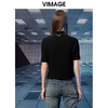 VIMAGE纬漫纪秋季新款半高领纯色舒适套头小上衣V1813418 商品缩略图5