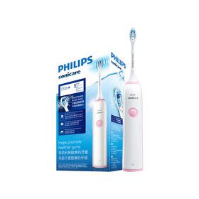 PHILIPS飞利浦 成人声波震动牙刷（自带刷头2个）