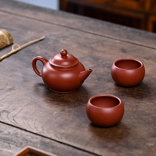 梵匠 『水平套壶』 原矿朱泥 宜兴原矿紫砂壶茶具套装茶壶 收藏茶文化茶器 商品图1