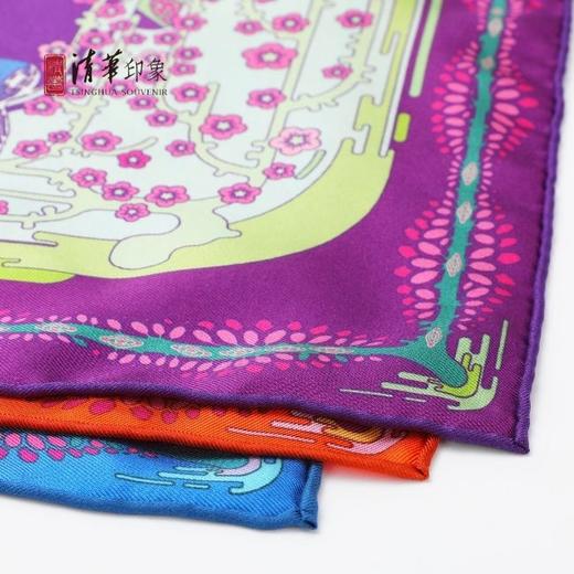 清华水木拾萃-生生不息款方丝巾 商品图10