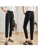 OLrain法式黑色休闲裤女早秋2022年新款通勤时尚高腰显瘦西装裤 商品缩略图3