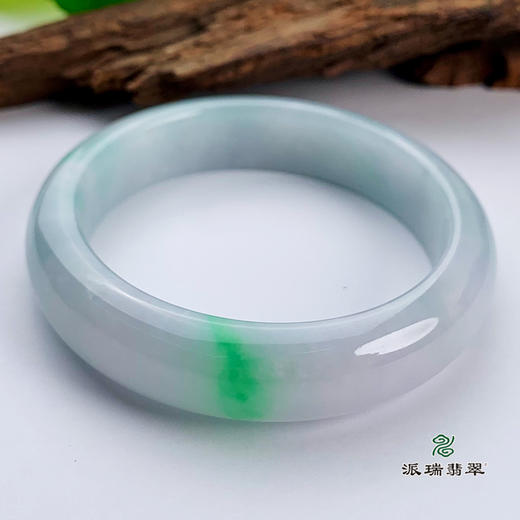 派瑞翡翠 翡翠手镯 糯种 紫色 飘翠 商品图1