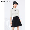 NEELLY纳俪商场同款半高领针织衫女气质套头七分袖毛衣修身内搭N22074A04418 商品缩略图0