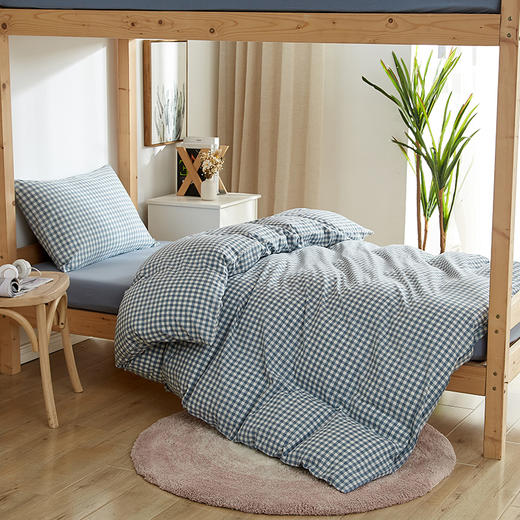 【学生三件套】格纹学生全棉三件套学生床品男生女生0.9M/1.0M/1.2M床 商品图7