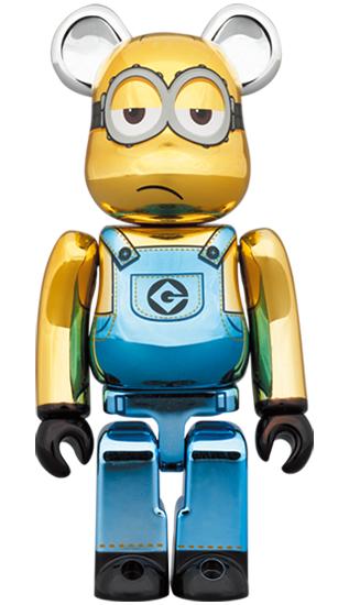 【预售】收藏系列 Be@rbrick 400%系列 小黄人 凯文 电镀 商品图2