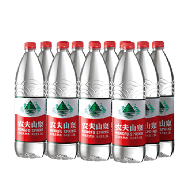 农夫山泉饮用天然水1.5L*12一箱(塑膜装)