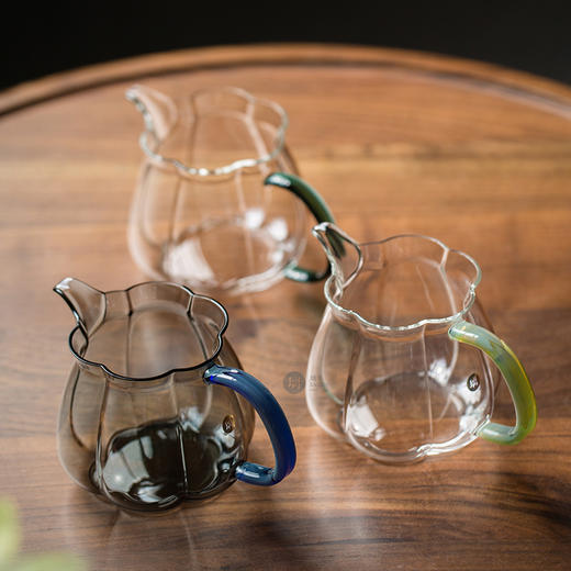 璃享 梅花玻璃公道杯高档茶具新款凤玉茶海单个加厚耐热高级分茶器茶漏 商品图10