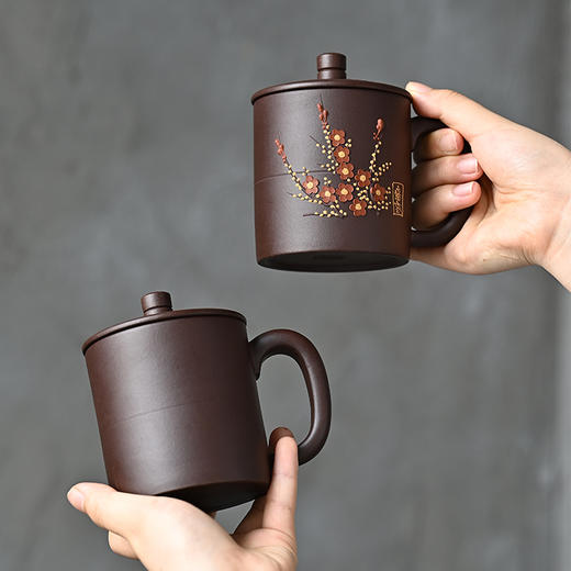 梵匠 『素雅盖杯』原矿紫泥 宜兴紫砂盖杯杯 340cc 商品图2