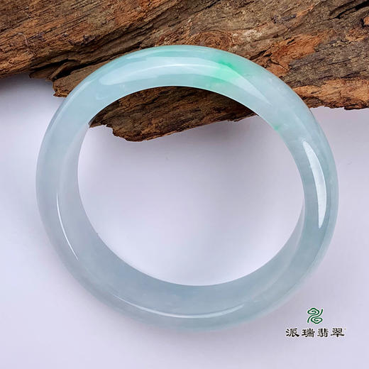 派瑞翡翠 翡翠手镯 糯种 绿色 商品图1