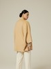 中式立领水波纹羊绒呢短款女大衣 SJF94W610N 商品缩略图1