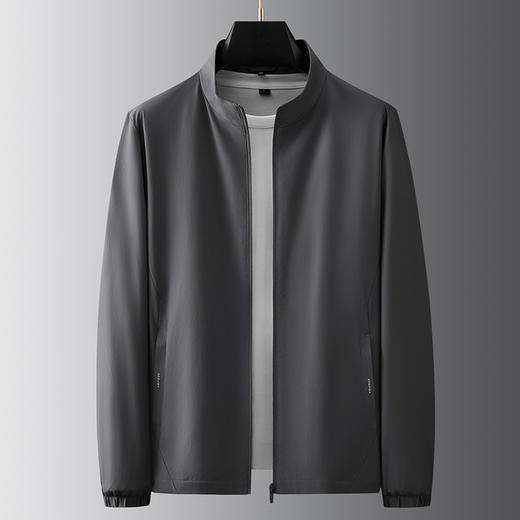 【Q】【新款DTH】大依优型立领外套男宽松加肥加大码上衣夹克设计商务休闲 商品图3