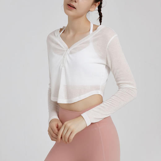 【轻薄罩衫】 早秋轻薄长袖速干外套 运动跑步健身服 JM 000 CX22-273 商品图1