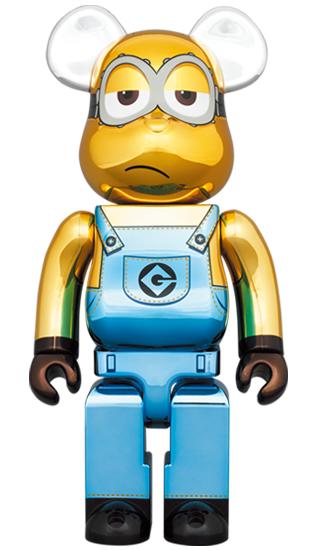 【预售】收藏系列 Be@rbrick 400%系列 小黄人 凯文 电镀 商品图3