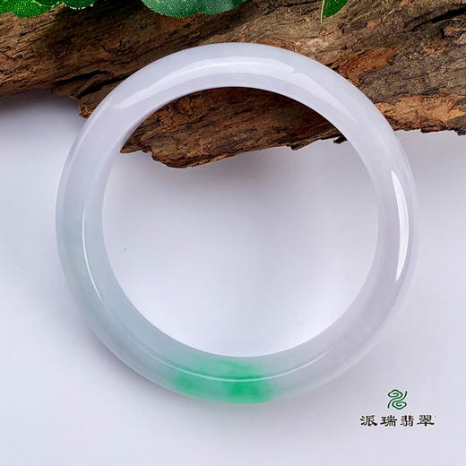 派瑞翡翠 翡翠手镯 糯种 紫色 飘翠 商品图5
