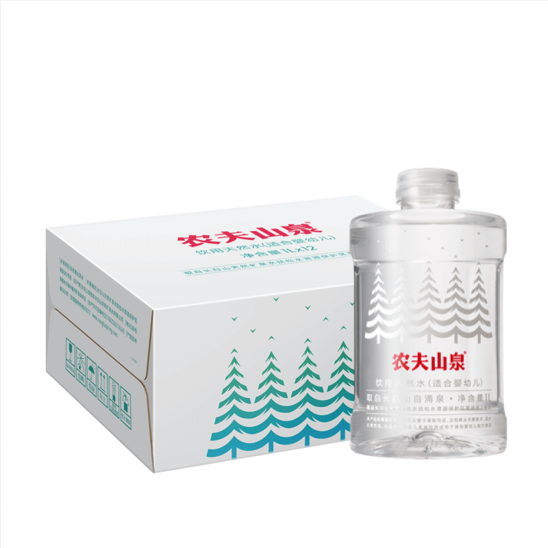 农夫山泉饮用天然水(适合婴幼儿)1L*12一箱