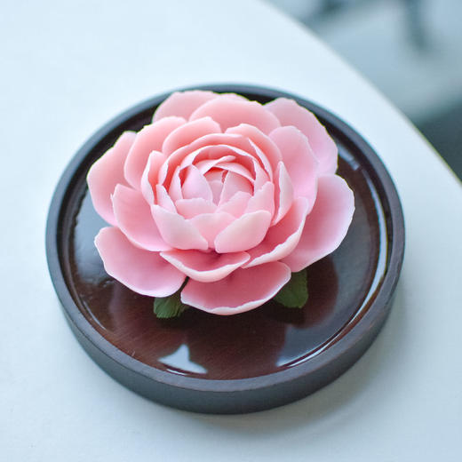 羽诗制造出品 有花在月·芳心套装陶瓷茶花扩香器非遗盘扣文创礼盒 商品图1