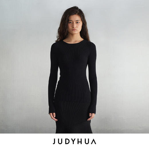 JUDYHUA 背拼接绳设计针织上衣 商品图0