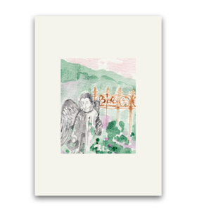 四个八拍｜「天使雕塑」水彩画