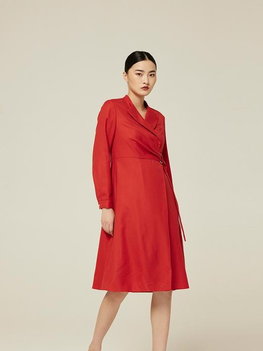 精纺羊绒女式连衣裙 SJF94K627W 商品图1