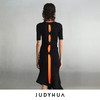 JUDYHUA 背拼接绳设计针织短袖上衣 商品缩略图2