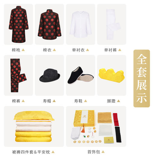天禧 福寿男唐装黑色 商品图2