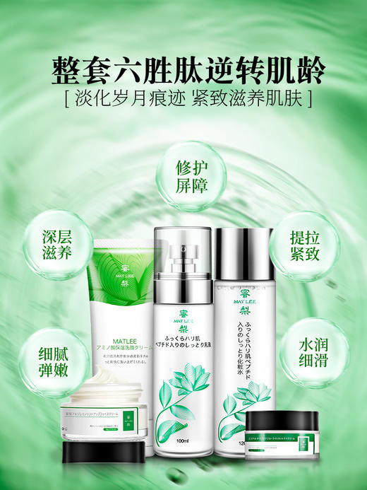 【中欧班列精选】日本蜜梨品牌六胜肽紧致保湿五件套装  授权直供 秋冬护肤 商品图8
