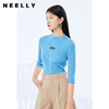 NEELLY纳俪商场同款半高领针织衫女气质套头七分袖毛衣修身内搭N22074A04418 商品缩略图3