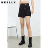 NEELLY纳俪商场同款黑色短裤女春夏新款不对称设计休闲裤百搭显瘦N22074H04429 商品缩略图0