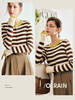 OLrain欧芮儿法式条纹针织开衫女早秋2022新款慵懒风撞色圆领上衣 商品缩略图0