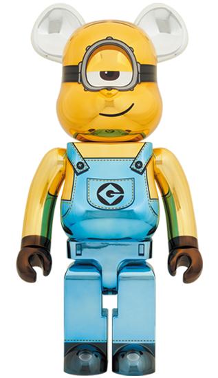 【预售】收藏系列 Be@rbrick 1000%系列 小黄人 斯图尔特 电镀 商品图1