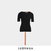 JUDYHUA 背拼接绳设计针织短袖上衣 商品缩略图3