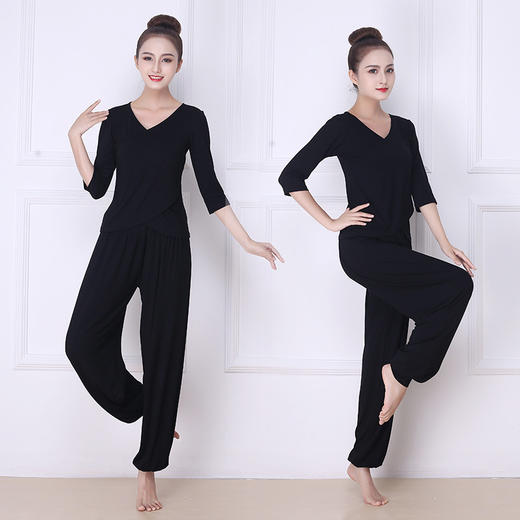 MYFS新款时尚宽松舞蹈练功健身瑜珈初学者莫代尔套装 商品图2