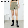 NEELLY纳俪商场同款黑色短裤女春夏新款不对称设计休闲裤百搭显瘦N22074H04429 商品缩略图3